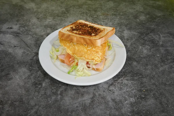 スペインのハムサンドイッチのハンバーガーも — ストック写真