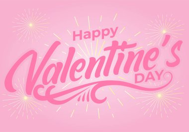 Sevgililer Günü tipografi çizimi geçmişi. Şablon afişi, kapak, poster, fon. Vektör Eps 10.