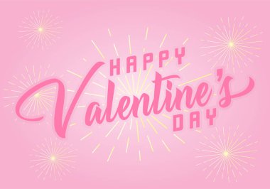 Sevgililer Günü tipografi çizimi geçmişi. Şablon afişi, kapak, poster, fon. Vektör Eps 10.