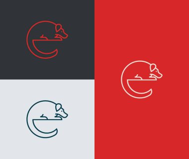 Yaratıcı E harfi logo vektör şablonu. Modern ve gelecekçi konsept.