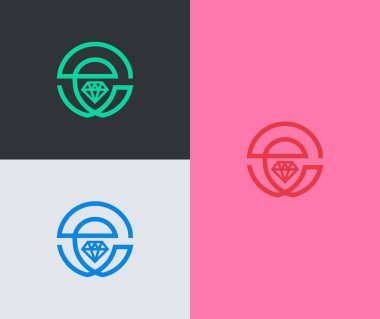 Yaratıcı E harfi logo vektör şablonu. Modern ve gelecekçi konsept.