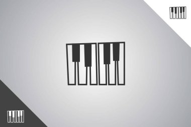 Müzik enstrümanı müzik grubu, müzisyenler ve şarkıcı endüstrisi için mükemmel bir logo. İzole edilmiş arka plan. Vektör 10.
