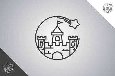 Bebekler, günlük bakım ve ebeveynlik logosu kimlik şablonu. Günlük bakım ve ebeveynlik sembolü işi için mükemmel bir logo. İzole edilmiş arkaplan.