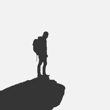 Yürüyüş siluetiyle ilgili yüksek detaylar. Minimum spor sembolü ve logosu. Öge tasarımı, arkaplan, pankart, arkaplan, kapak, logotip için uygun.