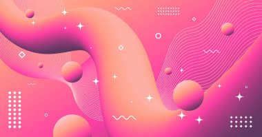 Yumuşak pembe renk paletinin soyut arkaplanı. Akıcı element trend tasarımı. Dergi, broşür, ilan panosu, satış, afiş, broşür, geçmiş. Eps 10