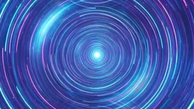 Parlak ışıklandırmalı gelecekçi neon tünel animasyonu, siber punk arka planlar, VJ döngüleri, parti görselleri, müzik videoları ve dijital sanat projeleri için mükemmel.