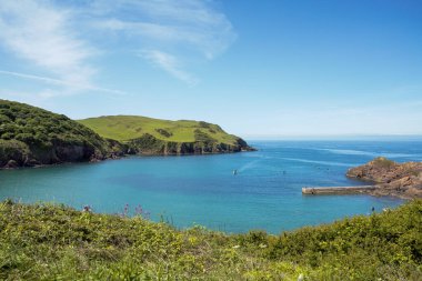 Coastal landscape near Hope Cove in Devon