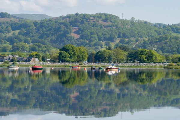 Bala Gwynedd Wales Mai Blick Auf Boote Auf Dem Bala — Stockfoto