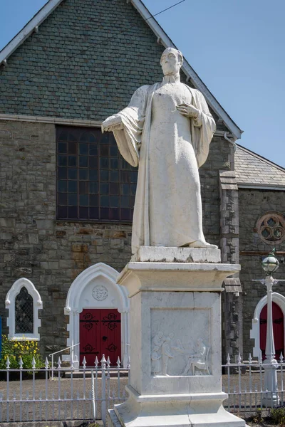 Bala Gwynedd Wales May Rev Thomas Charles Statue Front Bala — Stock Photo, Image