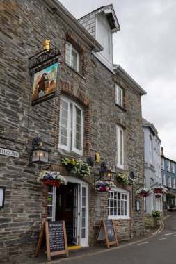 Padstow, Cornwall, İngiltere - 11 Haziran. 11 Haziran 2023 'te Padstow, Cornwall' daki Eski Gümrük Binası