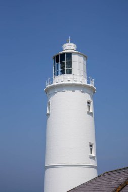 Trevose Head, Cornwall, İngiltere - 15 Haziran. 15 Haziran 2023 'te Cornwall' daki Trevose Head 'deki Deniz Feneri manzarası