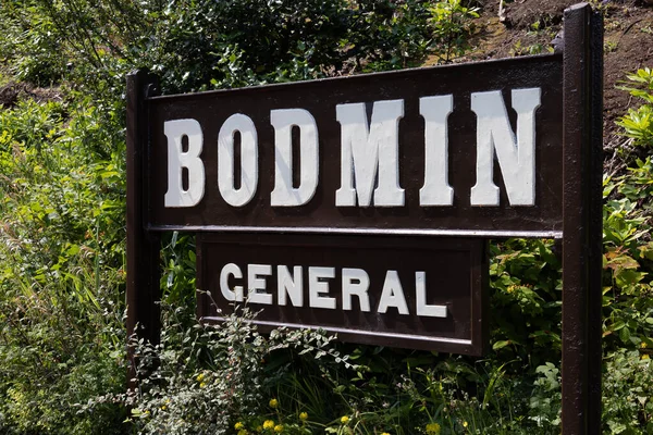 Bodmin Cornwall Royaume Uni Juin Panneau Gare Générale Bodmin Bodmin — Photo
