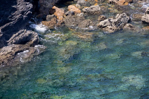 Dzikie Skaliste Wybrzeże Trevose Head Kornwalii — Zdjęcie stockowe