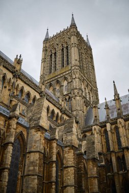 Lincoln, Hughnshire, İngiltere, 19 Eylül. 19 Eylül 2023 'te Lincoln' deki Katedral manzarası