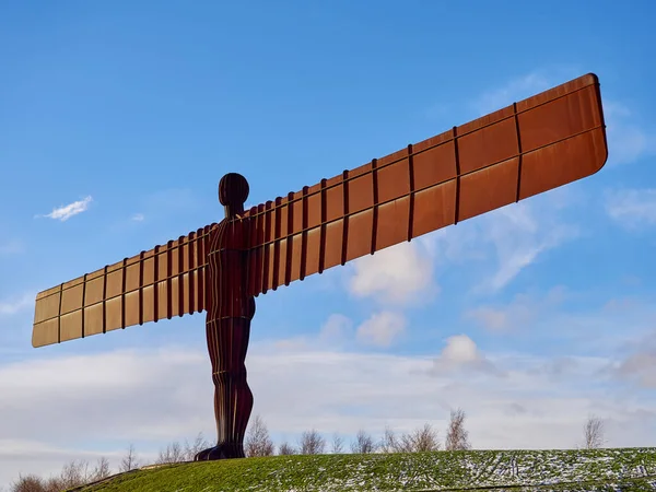 Gateshead Tyne Wear イギリス January ゲーツヘッドの北の彫刻の天使の眺め タインとウェア 2018 — ストック写真