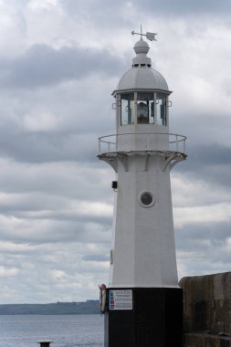 MEVAGISSEY, CORNWALL, UK, MAYIS 3. 3 Mayıs 2024 'te Cornwall' daki Mevagissey Deniz Feneri