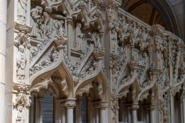 TRURO, CORNWALL, İngiltere, 6 Mayıs. 6 Mayıs 2024 'te Truro, Cornwall' daki Katedral 'in iç manzarası.