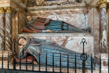 TRURO, CORNWALL, İngiltere, 6 Mayıs. 6 Mayıs 2024 'te Truro, Cornwall' daki Katedral 'in iç manzarası.