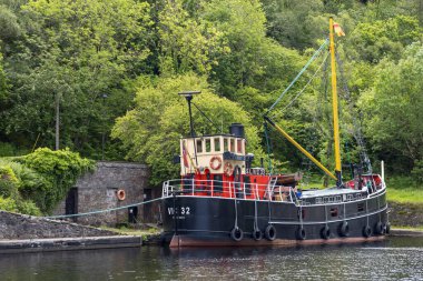 CRINAN ARGYLL & BUTE, SCOTLAND, İngiltere, 30 Mayıs. 30 Mayıs 2024 'te İskoçya, Argyll ve Bute' deki Crinan limanında 32 numaralı kurban.