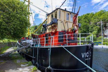 CRINAN ARGYLL & BUTE, SCOTLAND, İngiltere, 30 Mayıs. 30 Mayıs 2024 'te İskoçya, Argyll ve Bute' deki Crinan limanında 32 numaralı kurban.