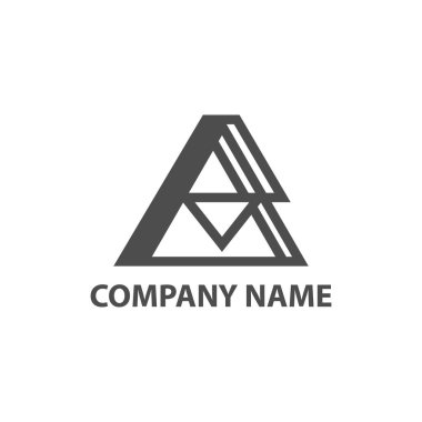 Abstract triangle logo, creative Media play logo, vector logo concept illustration.EPS 10