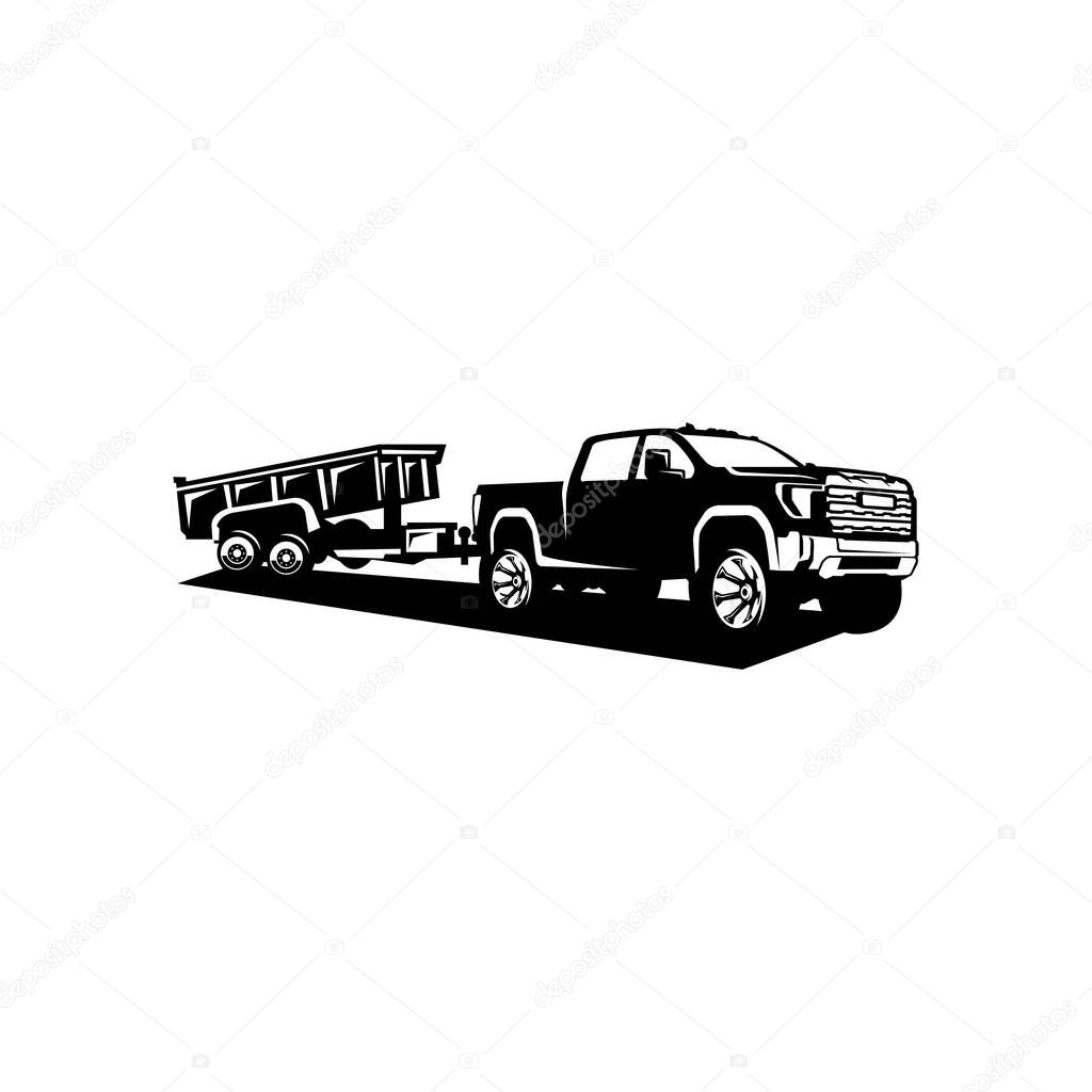 Illustration vector graphic of junk removal solution services logo design template.EPS 10