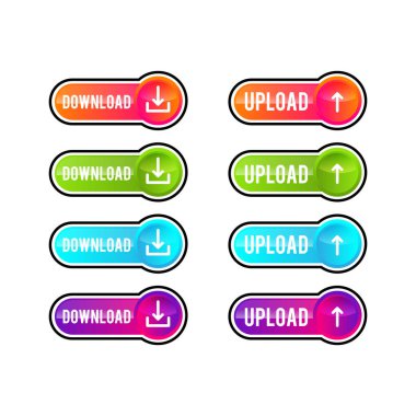 İndirme düğmesi simgesi. Simgeyi yükle. Aşağı ok alt taraf sembolü.