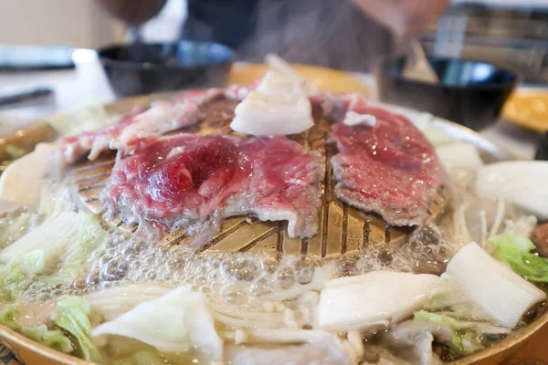 Gegrild Rundvlees Gegrild Varkensvlees Gegrild Vlees Oven — Stockfoto