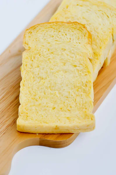 Brood Pompoenbrood Brood Gesneden Brood Gesneden Brood Witte Achtergrond — Stockfoto