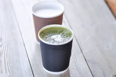green tea or matcha green teaor matcha latte, matcha green tea latte and hot milk