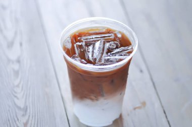 coffee, iced coffee or iced latte coffee or milk coffee