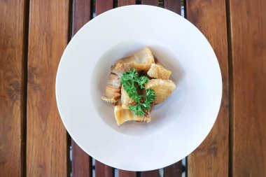 fried pork ,deep fried pork or crispy pork for serve