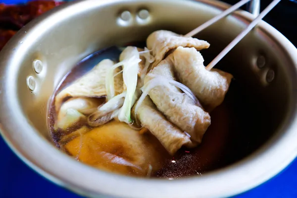 Eomuk Fischgrill Oder Fischwurst Oder Koreanische Wurst Oder Koreanisches Essen — Stockfoto
