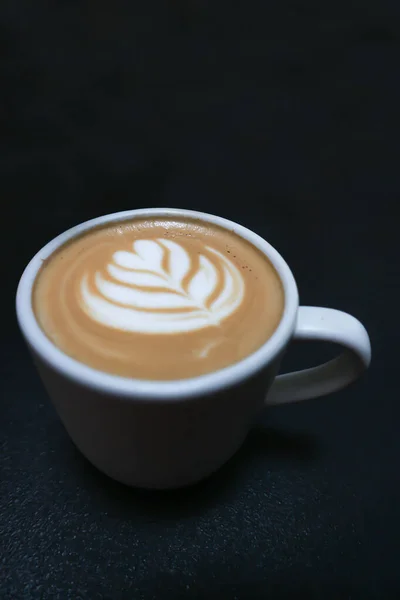 Gorąca Kawa Kawa Cappuccino Lub Kawa Latte Lub Kawa Płaska Zdjęcia Stockowe bez tantiem