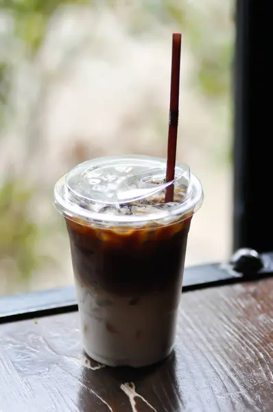 stock image iced coffee , iced latte coffee or iced cappuccino coffee for serve