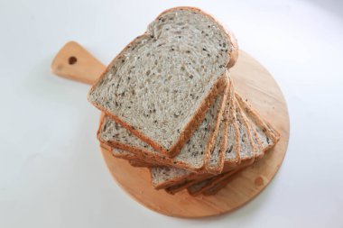 whole wheat sesame bread or whole wheat bread with black sesame ,whole wheat bread or sliced bread clipart