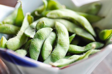 soy bean or FABACEAE, Glycine max, leguminosae or Cajanus cajan or  Green Japanese Soybean or Edamame clipart