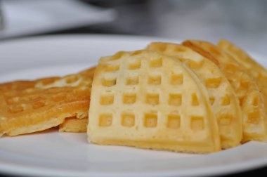 Waffle, pasta veya ekmek veya ev yapımı fırın