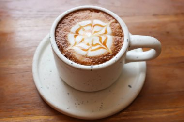 sıcak kahve, cappuccino kahve ya da latte kahve ya da sade beyaz ya da latte sanat hizmeti için.