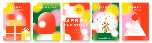Noel ve yeni yıl arkaplanları bulanık efektler ve basit elementlerle dolu. Reklam, selamlama, davetiye, pankart ve diğer Noel projeleri için idealdir. Tatil sezonu için modern tasarım.