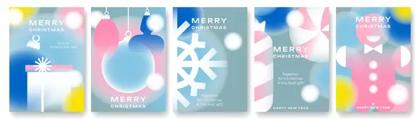 Noel ve yeni yıl arkaplanları, kışın bulanık efektler, pastel renkler. Reklam, selamlaşma, davetiye, pankart ve diğer Noel projeleri için ideal. Tatil sezonu için basit tasarım.