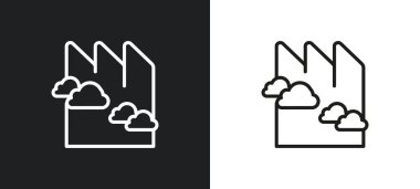 blanket of fog outline icon in white and black colors. blanket of fog flat vector icon from weather collection for web, mobile apps and ui. clipart