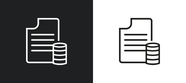 Data Analytics Content Outline Icoon Witte Zwarte Kleuren Data Analytics — Stockvector