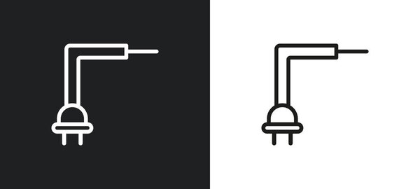 gap outline icon in white and black colors. gap flat vector icon from user interface collection for web, mobile apps and ui.