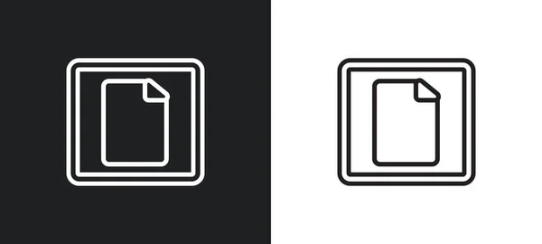 Значок Контуру Дошки Білому Чорному Кольорах Artboard Плоска Векторна Іконка — стоковий вектор