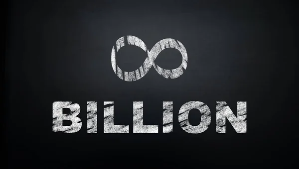 Восемь Миллиардов Черной Доске Мировое Население Достигает Миллиардов Восемь Миллиардов — стоковое фото