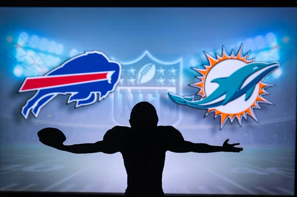 Buffalo Usa January 2023 Miami Dolphins Buffalo Bills Nfl Wild — Stockfoto