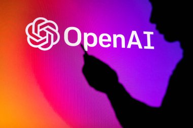 LOS ANGELES, USA, JANUARY 30, 2023: Innovating with Open AI: A Silhouetted Man Holds the Key to AI Advancements