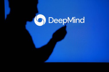 LOS ANGELES, USA, JANUARY 30, 2023: DeepMind from Google. Streamlining Life: Man Experiences the Benefits of Mobile Internet Access
