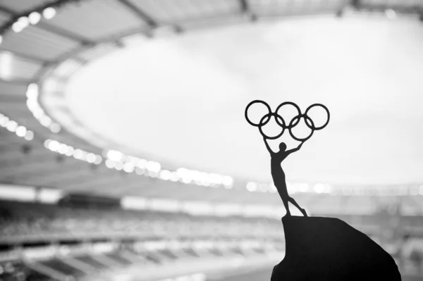 Paris France Temmuz 2023 Modern Olimpiyat Stadyumu Nda Atletik Kadın — Stok fotoğraf